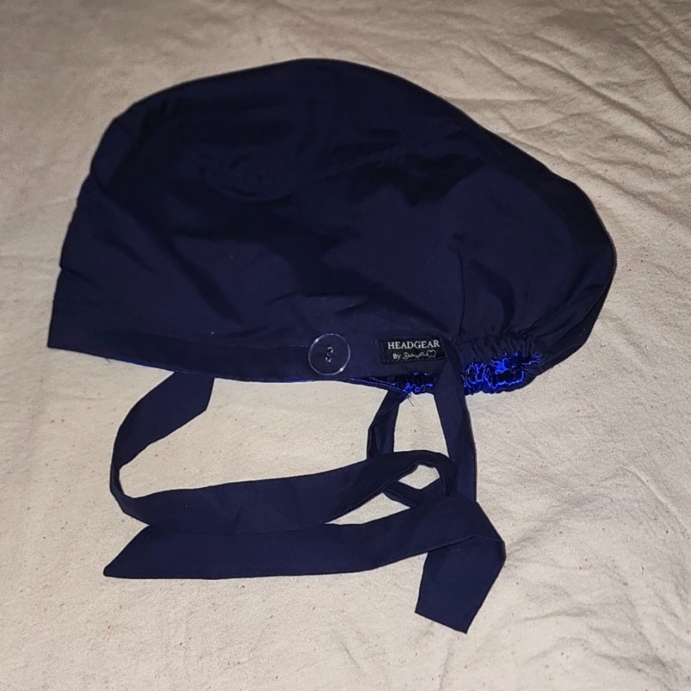 **BUNDLE** 2 hand made SATIN LINED scrub hats